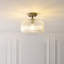 Clear Glass Flush Mount