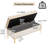 Noa 46.5"" Wide Mid-century Moden Velvet Flip Top Storage Bench for Entryway, Bedroom-35075609