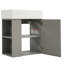 21.6" Modern Floating Single Bathroom Vanity with Ceramic Top and Left Side Storge-1379670835-1379670830