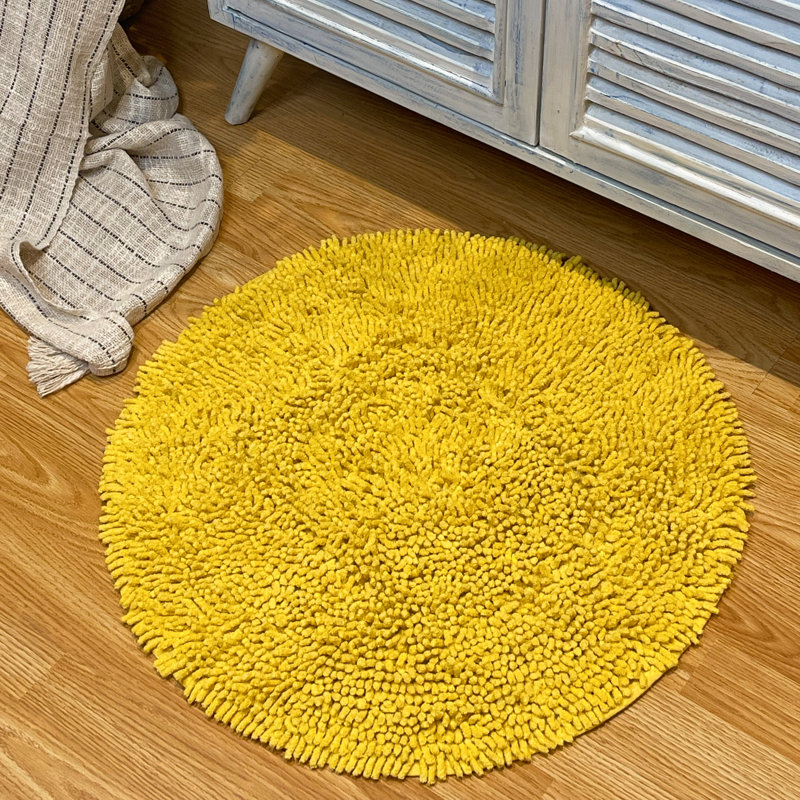 Virginio Non-Slip Bath Rug, Yellow