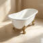 Baignoire de trempage sur pieds en fonte émaillée Vintage Luxury-138223738