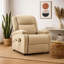 Fauteuil de massage inclinable manuel Keo, accoudoirs rembourrés, tissu blanc crème-117056003-117056006