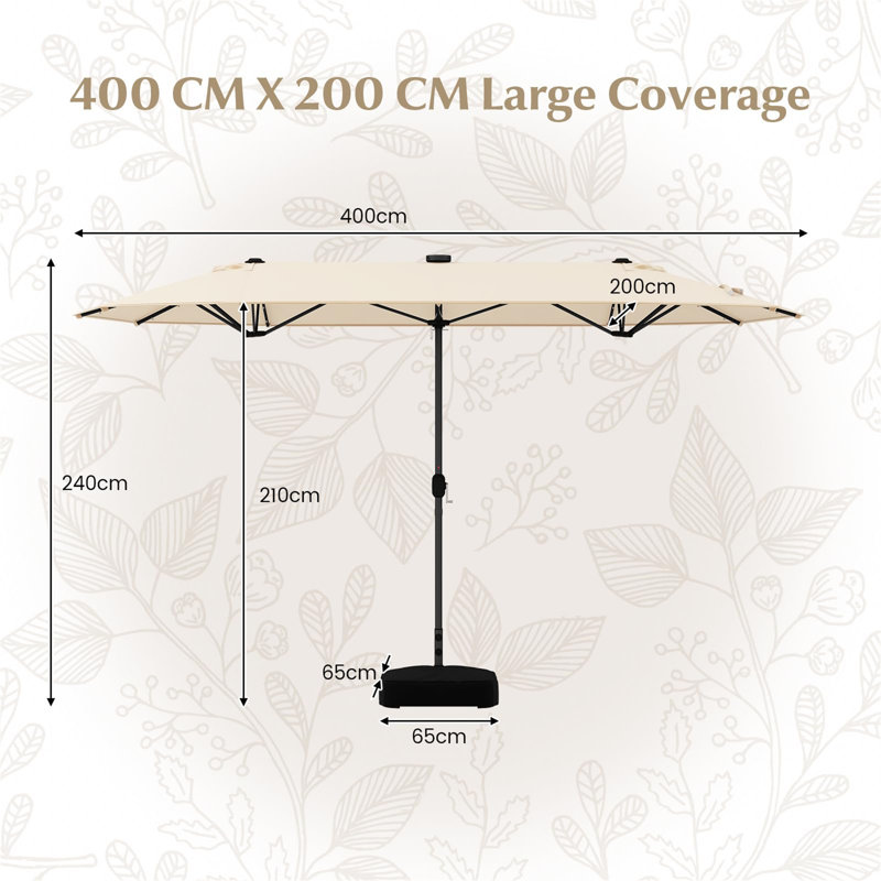 Borgeson Tilt Balcony Parasol