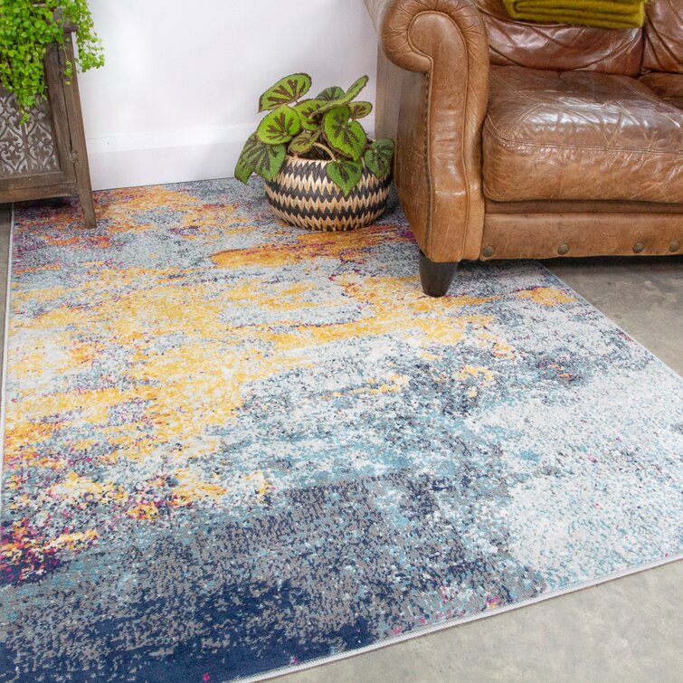 17 Stories Altamuro Abstract Machine Woven Area Rug & Reviews | Wayfair ...