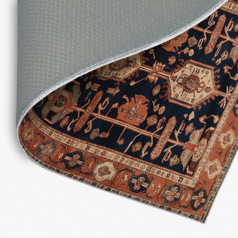 Tapis turc intérieur et extérieur brun, Rectangulaire 2 pi x 3 pi