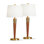 Ensemble de lampe de table en nickel brossé 30 po Vanover