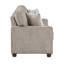 Ensemble de canapé contemporain 3 pièces en tissu d'ameublement avec canapé et causeuse