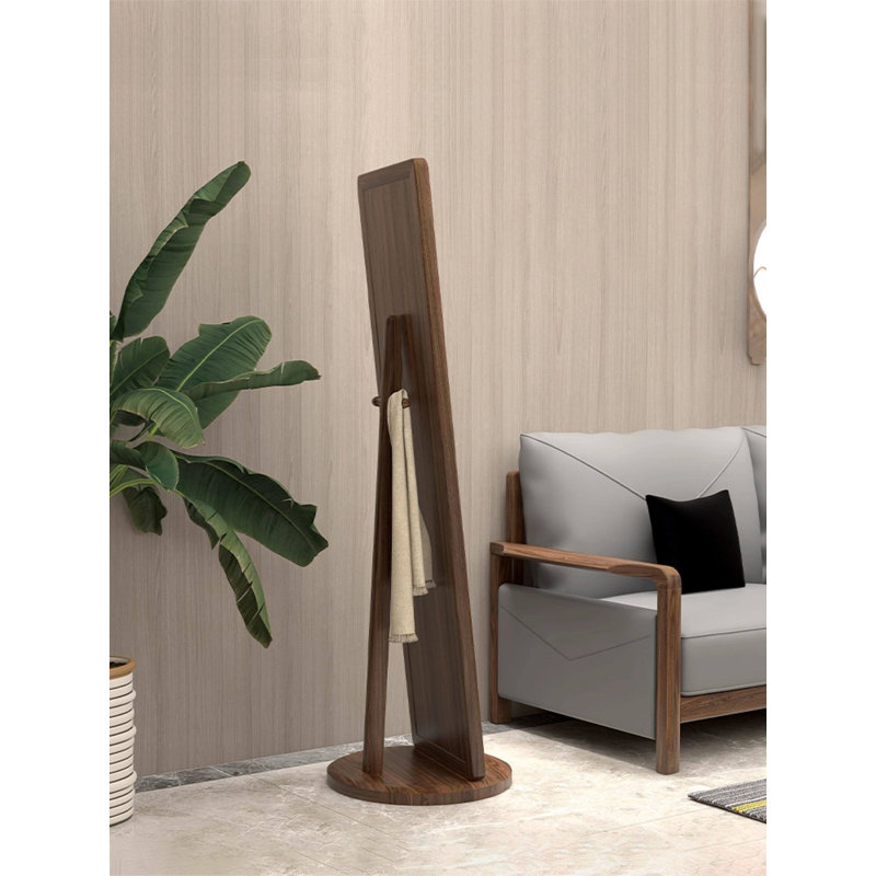 Miroir rectangulaire moderne en noyer