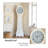 78.74"French vintage white floor-standing wooden quartz wall clock made of beech wood