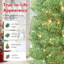 Arbre de Noël artificiel éclairé 8 pi