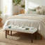 Banc d'appoint rembourré en velours Dahlia-1546196715