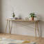 Table console en bois massif brun de 66 pouces