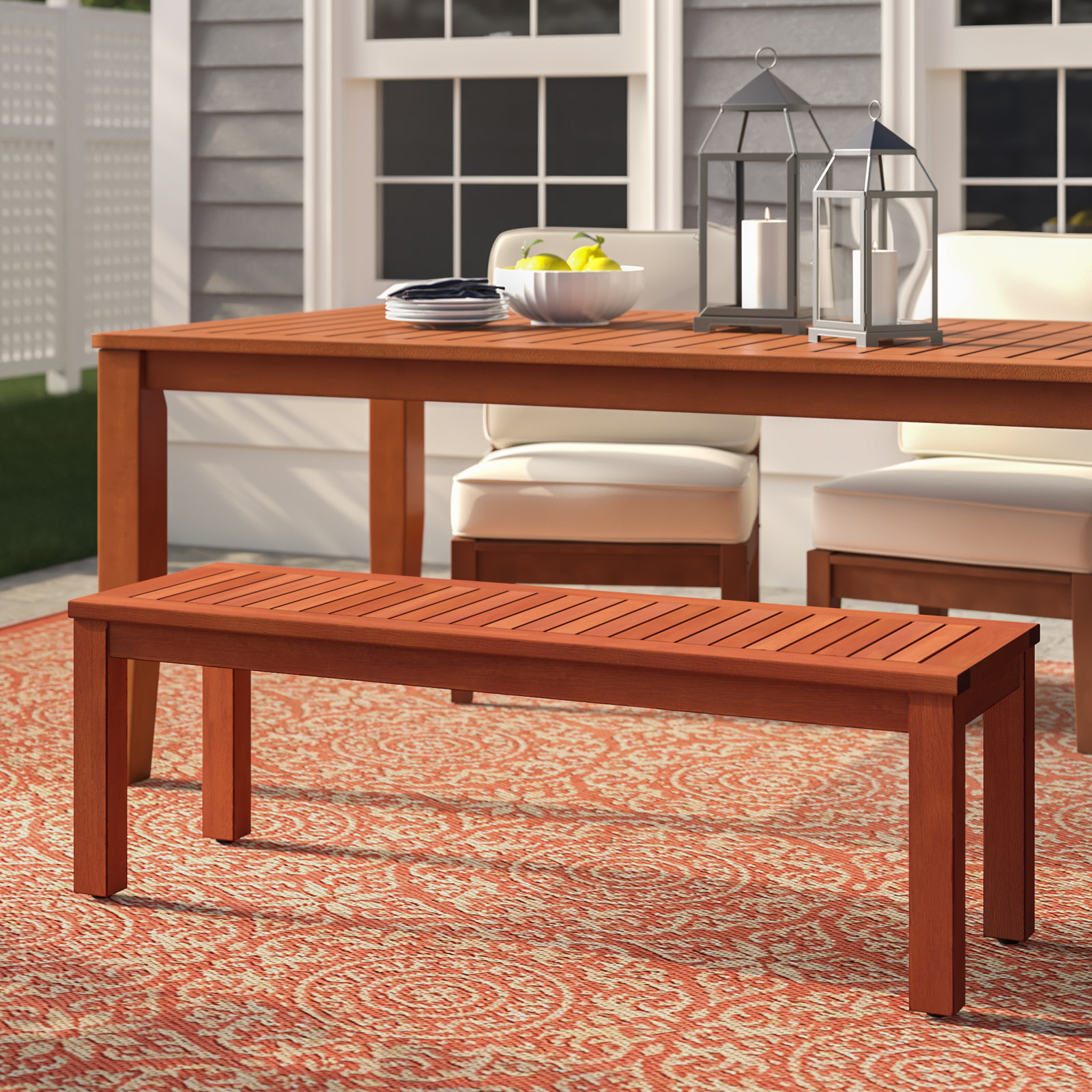 Alyisa Eucalyptus Outdoor Bench