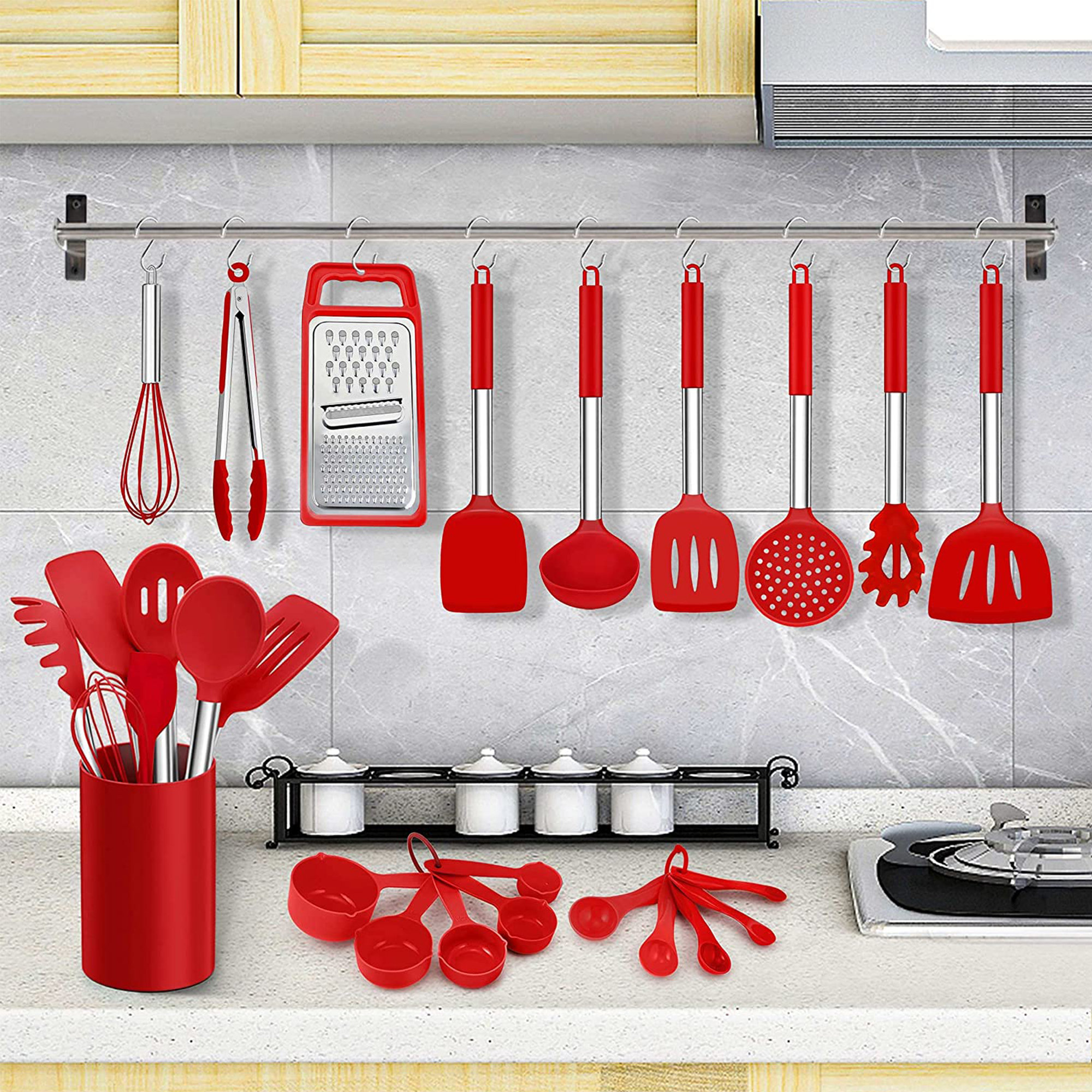 Dgpct 27 Pcs Silicone Cooking Utensil Setstainless Steel Kitchen Utensils Setnon Stick Heat 4796