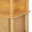 Table de chevet / table d'appoint en bois avec tablette ouverte et armoire de rangement