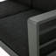 Ensemble de canapé modulaire d'extérieur en aluminium en forme de V