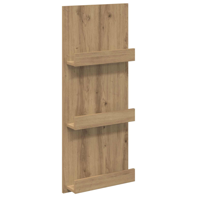 Wood Free Standing Magazine Rack, Light Brown