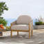 Fauteuil club d'extérieur en bois avec coussin-826611057-826611063