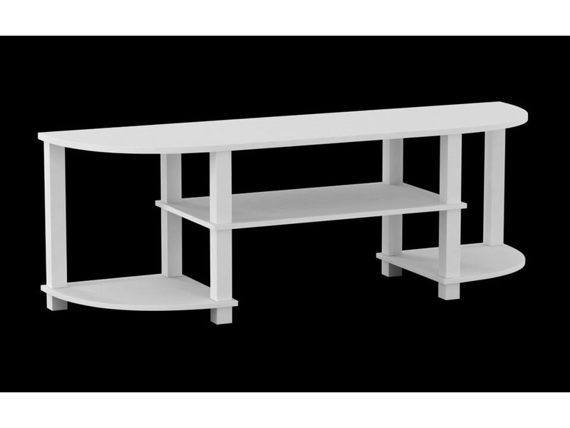 Sireli TV Stand for TVs up to 55", White/Black