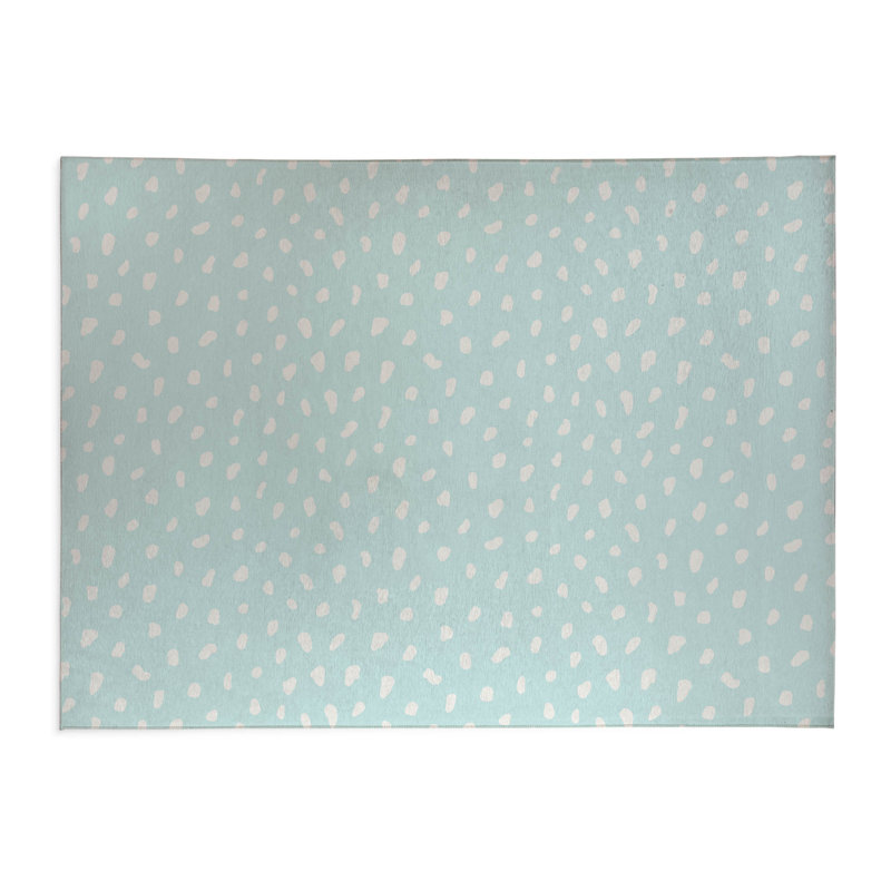 Paint Drop Activity Mat, Light Blue/Blue, Rectangle 4' x 6'