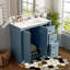 Meuble-lavabo 36 po avec lavabo en céramique, cadre, 3 tiroirs et portes à fermeture douce pour un rangement élégant