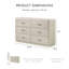 Commode 6 tiroirs Cright