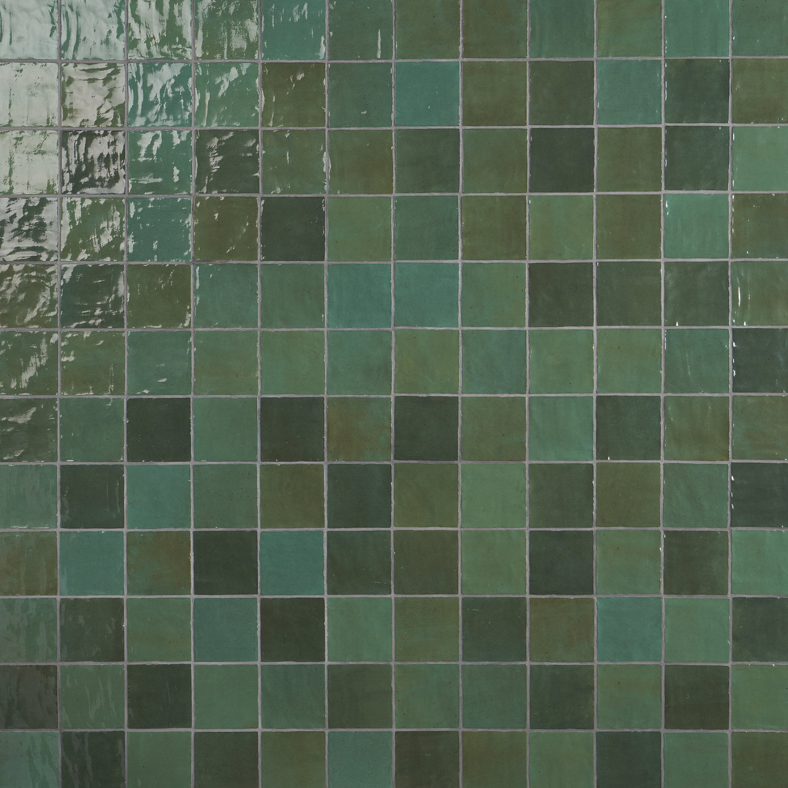 Karma 4" x 4" Ceramic Wall Tile, Green