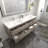 Damilola 72 " W Wall Mounted Wall Mounted 2 Double Vanity Bathroom Vanity With Acrylic Top-467481889