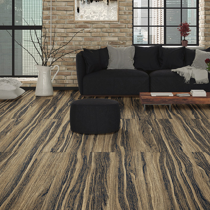 5mm Thick 20'' W x 20'' L Oak Vinyl, Tigerwood
