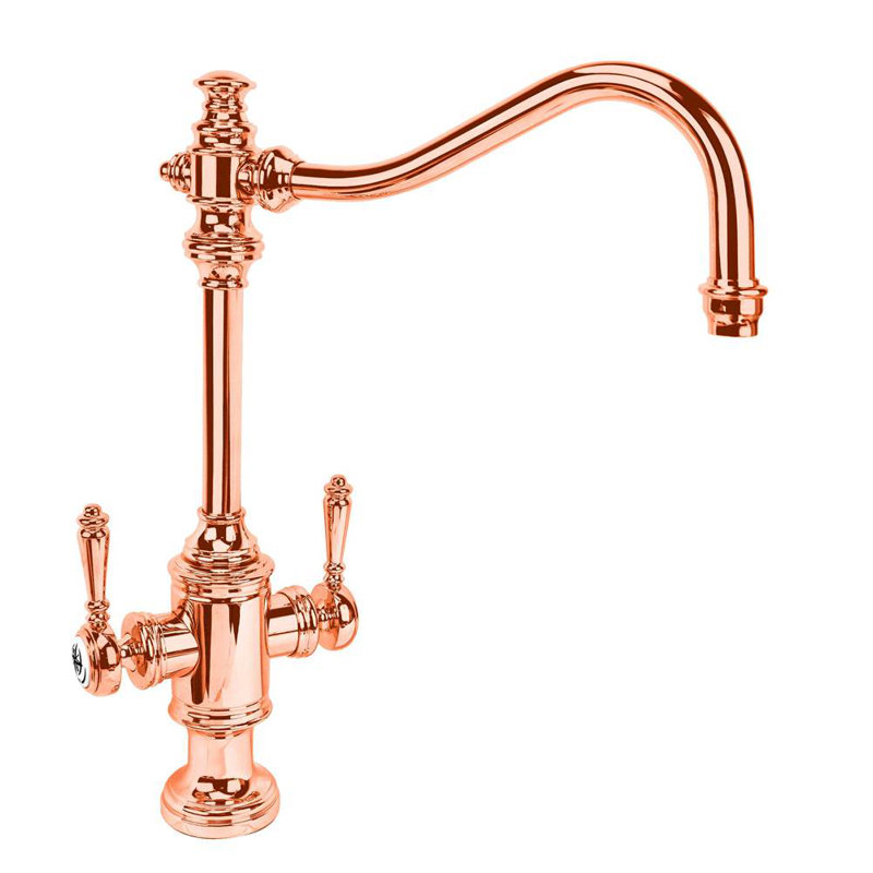 Annapolis Two Handle Kitchen Faucet, Polished Copper