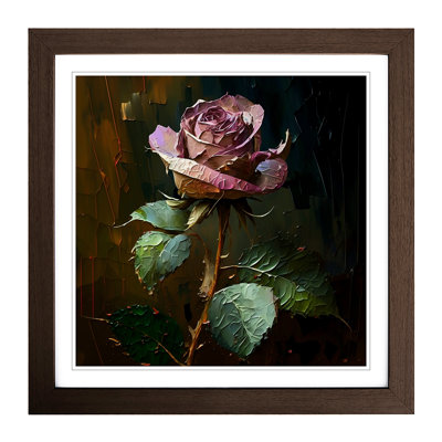 Rose Palette Knife - Framed Print