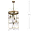 Luminaire suspendu cage à 5 lumières-518634059