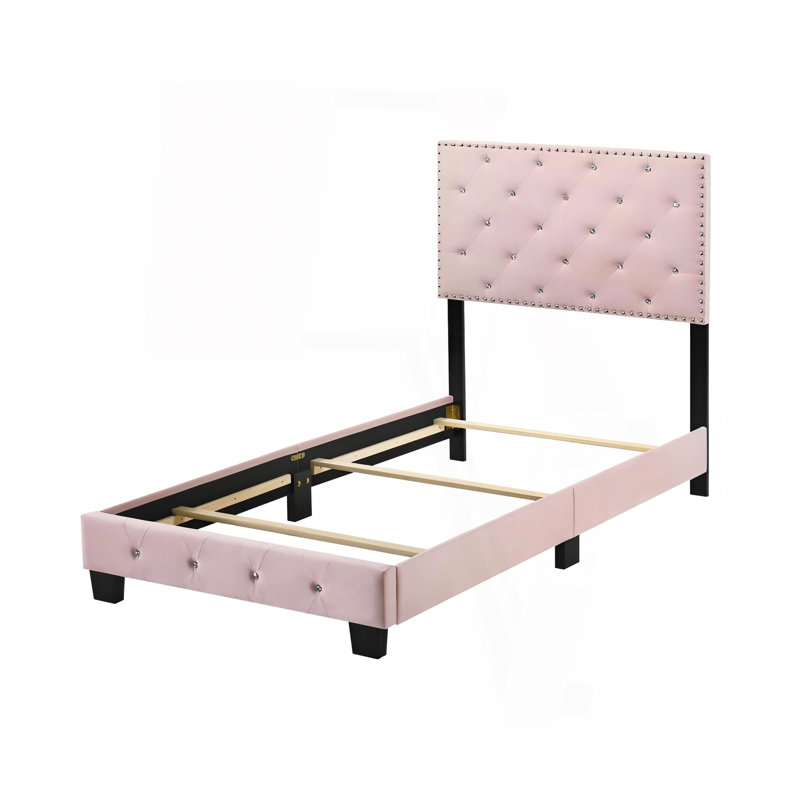 Charming Pink Twin Bed