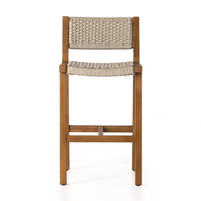 Shea Teak Outdoor Bar Stool