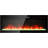 60" Recessed Ultra Thin Tempered Glass Front Wall Mounted Electric Fireplace With Remote And LED Light Heater-2100992598