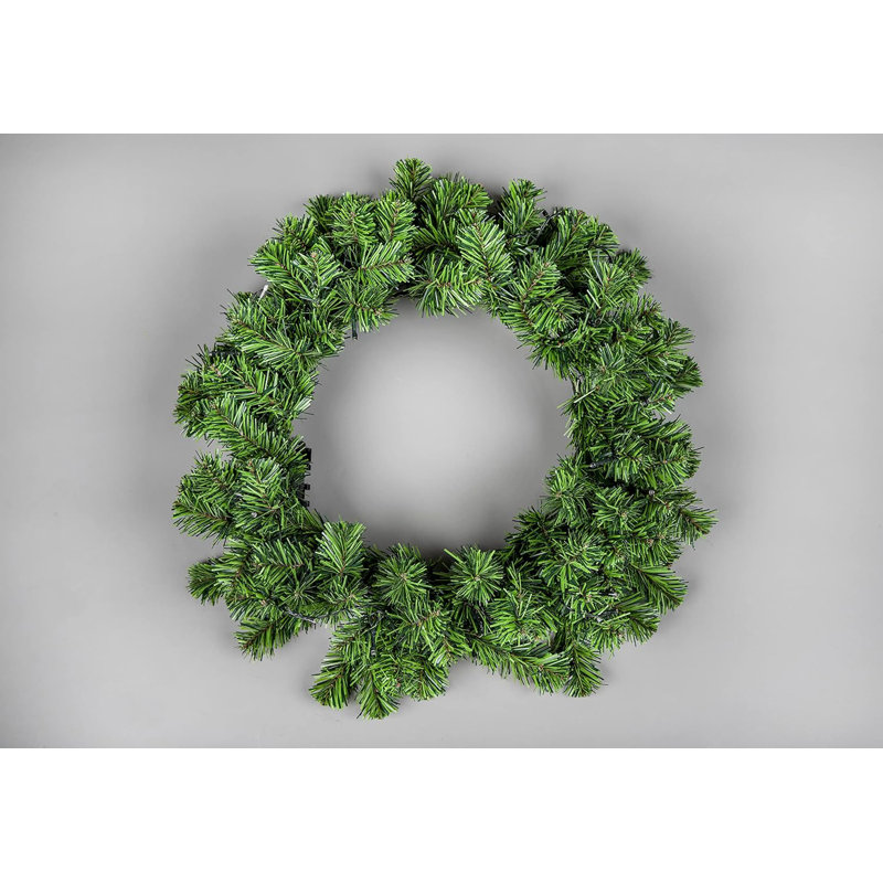 Faux Lighted PVC 21.65cm Christmas Wreath