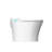 Modern Ceramic Toilet With Adjustable Temp Heated Seat & Water Conservation Elongated Smart Foot Infrared Sensor Strong Flushing Ability