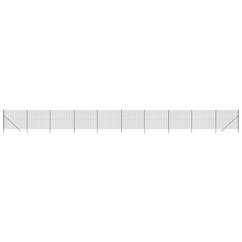 Lucca Anthracite Metal Fence Panels, 200cm H x 2500cm W x 5cm D, 13