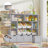 49.4" W Kids Bookcase with 4 Removable Drawers, Cube Organizer-1598436971
