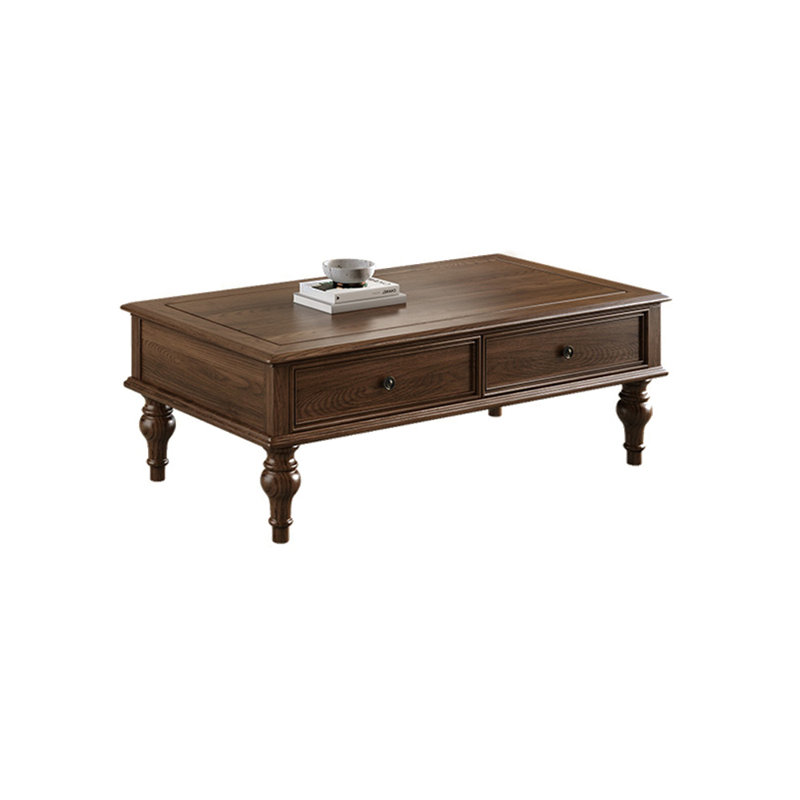 Table basse European Country Retro, Noyer clair
