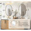  Miroir de salle de bain mural inclinable | Cadre pivotant réglable en acier inoxydable-704742559-704742557