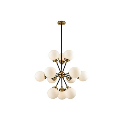 Lustre sphérique Spoutnik à 12 lumières Elsebet