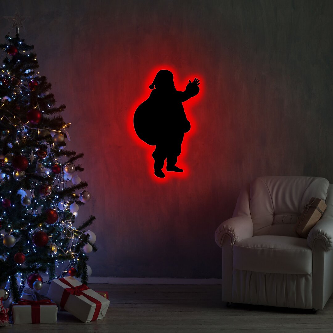 LED-Schild Santa Claus