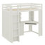 Lit mezzanine avec grande armoire intégrée, bureau-1135085069