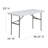Noah 4' Rectangular Plastic Event Folding Table
