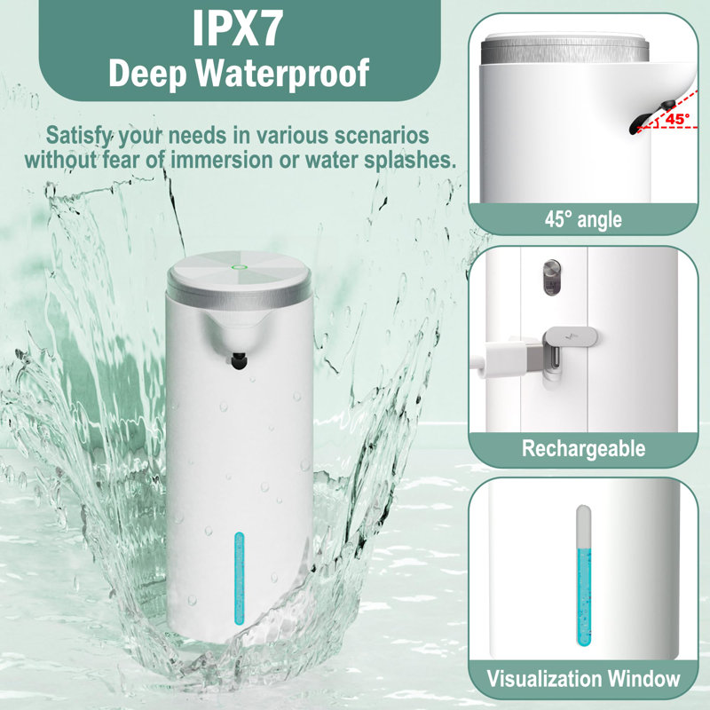 Upgrade Touchless Automatic Soap Dispenser with Auto & Manual Modes
