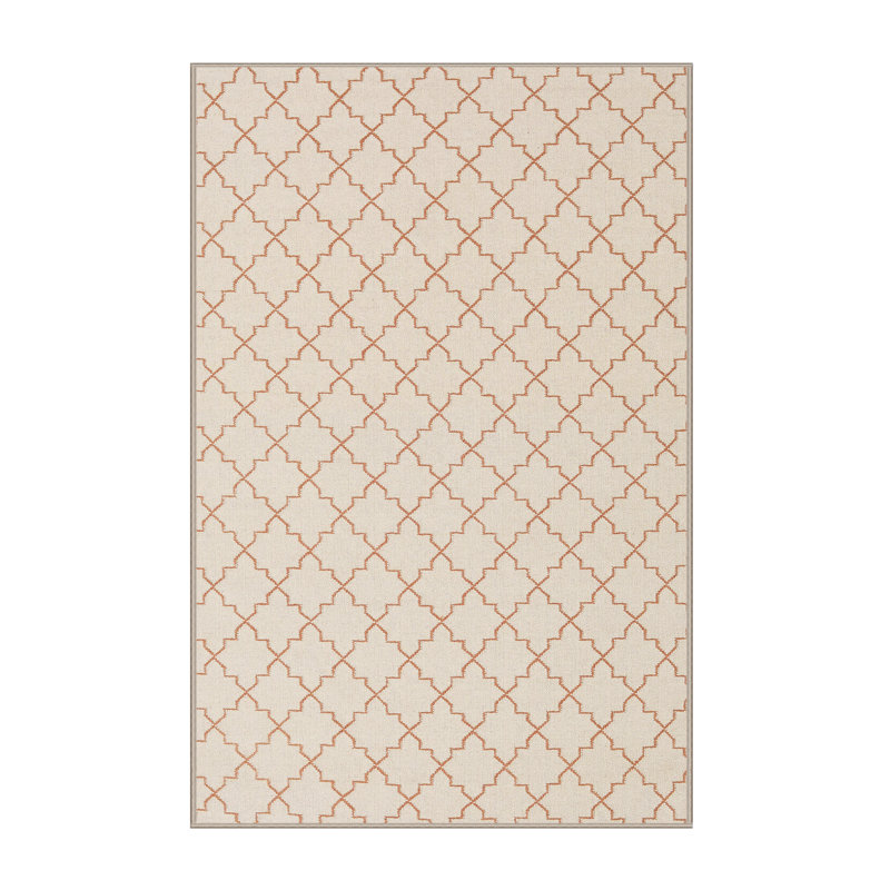 Tapis beige/brun contemporain, Rectangle 5 pi 0 po x 8 pi 0 po