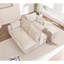 Canapé modulaire 103 po avec méridienne en forme de L, canapé modulaire désossé grand et modulaire de 103 po pour le salon, aucun assemblage requis-1575033429