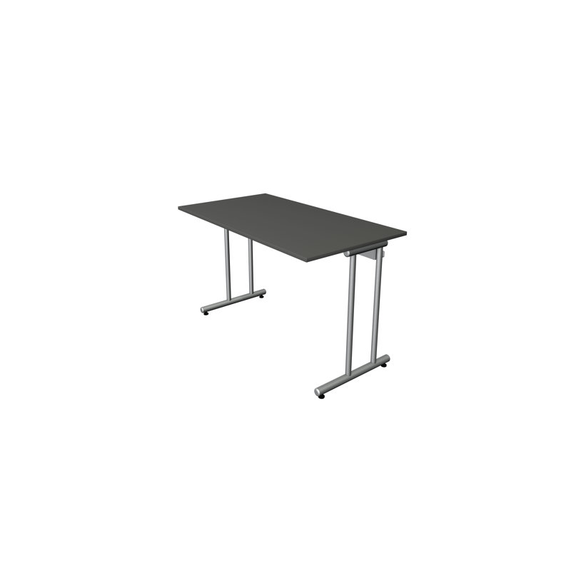 Smart Office Desk, 75cm H x 120cm W x 65cm D, Anthracite