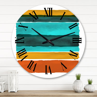Très grande horloge murale abstraite